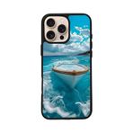 BG AKSESUAR Apple iPhone 14 Pro ile Uyumlu Baskılı, Mat Siyah, Yumuşak Silikon, Koruyucu, Şok Emici Kapak, Doğa Manzara Temalı Kılıf