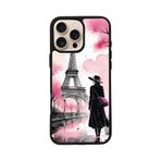 BG AKSESUAR Apple iPhone 14 Pro ile Uyumlu Eyfel Kulesi Baskılı, Mat Siyah, Yumuşak Silikon, Şok Emici Koruyucu Kılıf