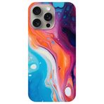 BG AKSESUAR Apple iPhone 14 Pro ile Uyumlu Kamera Korumalı HD Baskılı Silikon Kılıf, Çok Renkli