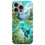BG AKSESUAR Apple iPhone 14 Pro ile Uyumlu Kamera Korumalı HD Baskılı Silikon Kılıf, Kelebek9