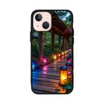 BG AKSESUAR Apple iPhone 15 ile Uyumlu Baskılı, Mat Siyah Renk, Yumuşak Silikon, Koruyucu, Şok Emici Kapak, Kılıf, Doğa Manzara Temalı