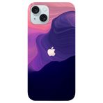 BG AKSESUAR Apple iPhone 15 ile Uyumlu Kamera Korumalı HD Baskılı Silikon Kılıf, Mor-Pembe