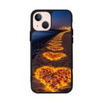 BG AKSESUAR Apple iPhone 15 Plus ile Uyumlu Baskılı, Mat Siyah, Yumuşak Silikon, Koruyucu, Şok Emici Doğa Manzara Kılıf