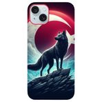 BG AKSESUAR Apple iPhone 15 Plus ile Uyumlu Kamera Korumalı HD Baskılı Silikon Kılıf, Kurt10