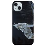 BG AKSESUAR Apple iPhone 15 Plus ile Uyumlu Kamera Korumalı HD Baskılı Silikon Kılıf, Kurt1