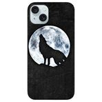 BG AKSESUAR Apple iPhone 15 Plus ile Uyumlu Kamera Korumalı HD Baskılı Silikon Kılıf, Kurt3