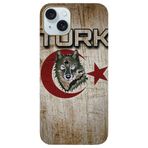 BG AKSESUAR Apple iPhone 15 Plus ile Uyumlu Kamera Korumalı HD Baskılı Silikon Kılıf, Kurt5