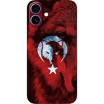 BG AKSESUAR Apple iPhone 16 Plus ile Uyumlu Kamera Korumalı Silikon Kılıf, Kurt9