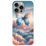 BG AKSESUAR Apple iPhone 16 Pro Max ile Uyumlu Kamera Korumalı HD Baskılı Silikon Kılıf, Kelebek6