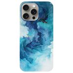 BG AKSESUAR Apple iPhone 16 Pro Max ile Uyumlu Kamera Korumalı HD Baskılı Silikon Kılıf, Mavi
