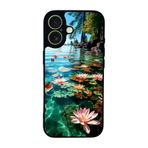 BG AKSESUAR Apple iPhone 17 ile Uyumlu Doğa Manzara Baskılı, Mat Siyah, Yumuşak Silikon, Şok Emici Koruyucu Kılıf