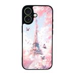 BG AKSESUAR Apple iPhone 17 ile Uyumlu Eyfel Kulesi Baskılı, Mat Siyah, Yumuşak Silikon, Şok Emici Koruyucu Kılıf