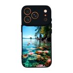 BG AKSESUAR Apple iPhone 17 Pro ile Uyumlu Baskılı, Mat Siyah, Yumuşak Silikon, Koruyucu, Şok Emici Kapak Kılıf, Doğa Manzara Temalı