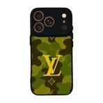 BG AKSESUAR Apple iPhone 17 Pro ile Uyumlu Siyah Kılıf, LouisVuitton Tasarım, Yumuşak Silikon, Koruyucu, Şok Emici