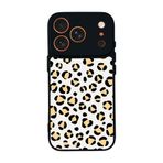 BG AKSESUAR Apple iPhone 17 Pro Max ile Uyumlu Leopar Desenli Siyah Silikon Kılıf, Şok Emici Koruyucu Kapak