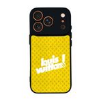BG AKSESUAR Apple iPhone 17 Pro Max ile Uyumlu Siyah Kılıf, LouisVuitton Deseni, Yumuşak Silikon, Koruyucu, Şok Emici