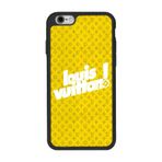 BG AKSESUAR Apple iPhone 6s Plus ile Uyumlu Silikon Kılıf, LouisVuitton Deseni, Siyah