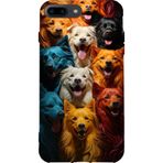 BG AKSESUAR Apple iPhone 7 Plus ile Uyumlu Kamera Korumalı HD Baskılı Silikon Kılıf, Çok Renkli