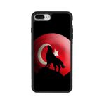 BG AKSESUAR Apple iPhone 7 Plus Uyumlu Mat Siyah Silikon Kılıf, Göktürkçe Türk Yazılı, Yumuşak, Koruyucu, Şok Emici