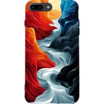 BG AKSESUAR Apple iPhone 8 Plus ile Uyumlu Kamera Korumalı HD Baskılı Kılıf, Çok Renkli