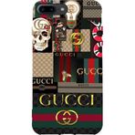 BG AKSESUAR Apple iPhone 8 Plus ile Uyumlu Kamera Korumalı HD Baskılı Silikon Kılıf, Mat Elden Kaymaz, Çok Renkli