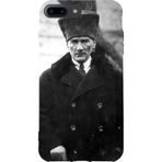 BG AKSESUAR Apple iPhone 8 Plus ile Uyumlu Kamera Korumalı HD Baskılı Silikon Kılıf, Mat Elden Kaymaz
