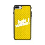 BG AKSESUAR Apple iPhone 8 Plus Uyumlu Kılıf, LouisVuitton Deseni, Mat Siyah, Yumuşak Silikon, Koruyucu, Şok Emici