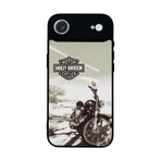 BG AKSESUAR Apple iPhone Air ile Uyumlu Harley-Davidson Motif Baskılı Siyah Silikon Kılıf, Çiziklere ve Darbelere Karşı Koruma