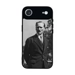 BG AKSESUAR Apple iPhone Air ile Uyumlu Siyah Silikon Kılıf, Mustafa Kemal Atatürk Baskılı, Çiziklere ve Darbelere Karşı Koruma