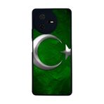 BG AKSESUAR Casper Via A40 ile Uyumlu Türk Bayrağı Baskılı Mat Siyah Silikon Kılıf, Şok Emici Koruyucu Kapak