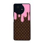 BG AKSESUAR Casper Via A40 Uyumlu Kılıf, LouisVuitton Deseni, Mat Siyah, Yumuşak Silikon, Şok Emici
