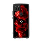 BG AKSESUAR Casper Via E30 ile Uyumlu Mat Siyah Kılıf, Türk Bayrağı Baskılı, Yumuşak Silikon, Şok Emici