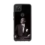 BG AKSESUAR Casper Via E30 Plus ile Uyumlu Siyah Silikon Kılıf, Mustafa Kemal Atatürk Baskılı, Çiziklere ve Darbelere Karşı Koruma