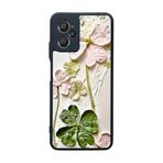 BG AKSESUAR Casper Via X30 ile Uyumlu Siyah Telefon Kılıfı, Çiçek Desenli, Yumuşak Silikon, Şok Emici Koruyucu Kapak