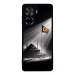 BG AKSESUAR Casper Via X40 Uyumlu Mat Siyah Kılıf, Yumuşak Silikon, Koruyucu, Şok Emici, Türk Bayrağı Tasarım