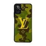 BG AKSESUAR General Mobile GM23 SE ile Uyumlu Kılıf, Louis Vuitton Desenli, Yumuşak Silikon, Koruyucu, Şok Emici, Siyah