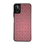 BG AKSESUAR General Mobile GM23 SE ile Uyumlu Kılıf, LouisVuitton Desenli, Siyah, Yumuşak Silikon, Koruyucu