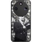 Bg Aksesuar Honor Magic 8 Lite Uyumlu Mustafa Kemal Ataturk Tasarımlı Glossy Premium Kılıf - Siyah - Atatürk-287