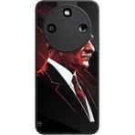 Bg Aksesuar Honor Magic 8 Lite Uyumlu Mustafa Kemal Ataturk Tasarımlı Glossy Premium Kılıf - Siyah - Atatürk-309