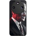 Bg Aksesuar Honor Magic 8 Lite Uyumlu Mustafa Kemal Ataturk Tasarımlı Glossy Premium Kılıf - Siyah - Atatürk-311