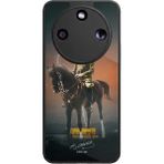 Bg Aksesuar Honor Magic 8 Lite Uyumlu Mustafa Kemal Ataturk Tasarımlı Glossy Premium Kılıf - Siyah - Atatürk-313