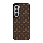 BG AKSESUAR Infinix Hot 60 ile Uyumlu Louis Vuitton Desenli Kılıf, Siyah, Yumuşak Silikon, Şok Emici