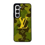 BG AKSESUAR Infinix Hot 60 ile Uyumlu LouisVuitton Desenli Siyah Kılıf, Yumuşak Silikon, Koruyucu, Şok Emici Kapak