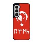 BG AKSESUAR INFINIX Hot 60i Uyumlu Göktürkçe Türk Yazılı Baskılı, Mat Siyah, Yumuşak Silikon, Şok Emici Koruyucu Kılıf