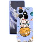 BG AKSESUAR Infinix Smart 8 Pro ile Uyumlu Kamera Korumalı Baskılı Lila Silikon Kılıf