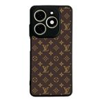 BG AKSESUAR Infinix Smart 8 Pro ile Uyumlu Kılıf, Louis Vuitton Desenli, Siyah, Yumuşak Silikon, Koruyucu, Şok Emici