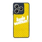 BG AKSESUAR Infinix Smart 8 Pro ile Uyumlu Kılıf, LouisVuitton Deseni, Siyah, Yumuşak Silikon, Koruyucu, Şok Emici