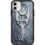 BG AKSESUAR iPhone 11 Uyumlu Göktürkçe Türk Yazılı, Mat Siyah, Yumuşak Silikon, Şok Emici Koruyucu Kılıf