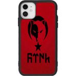 BG AKSESUAR iPhone 12 ile Uyumlu Göktürkçe Türk Yazılı, Mat Siyah, Yumuşak Silikon, Şok Emici Koruyucu Kılıf