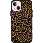 BG AKSESUAR iPhone 14 ile Uyumlu Leopar Desenli Siyah Kılıf, Mat Silikon, Şok Emici, Koruyucu Kapak